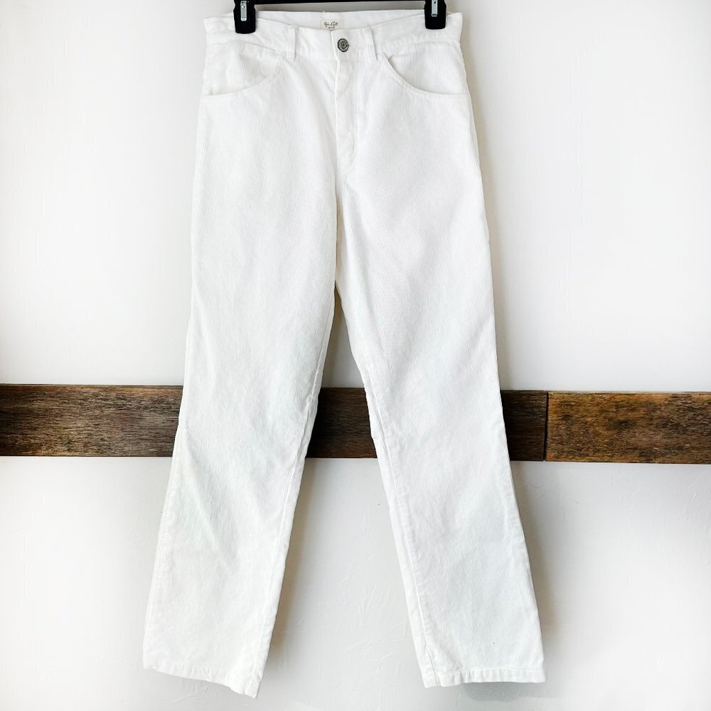 John Galt Cream Corduroy Carpenter Pants Nwot M